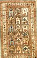 Kaiseri, TÜrkei, ca. 40 Jahre, reine Naturseide, ca. 100 x 61 cm, SchÄtzwert: 1300.- EURO, EHZ: 1-2