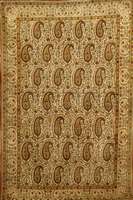 Ghom Kork, Persien, ca. 50 Jahre, Korkwolle, ca. 213 x 136 cm, SchÄtzwert: 2200.- EURO, EHZ: 2. Guter Zustand. Sog. Bothe Musterung auf hellen ...