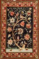 Esfahan fein, Persien, ca. 10 Jahre alt, Ko rkwolle mit und auf Seide, ca. 101 x 70 cm, SchÄtzwert: 1050.- EURO, ca. 1,0 Mio. Kn/qm. S ehr guter ...