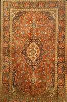 Keschan, Persien, ca. 60 Jahre, Wolle auf Baumwolle, ca. 204 x 133 cm, SchÄtzwert: 2100.- EURO, EHZ: 3. Seltene floral BordÜre.