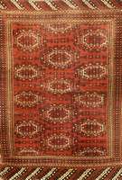 Salor, Turkmenistan, um 1925, Wolle auf Wolle, ca. 136 x 105 cm, SchÄtzwert: 850.- EURO, EHZ: 3-4. Seltenes Maß
