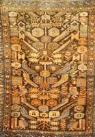 Malayer, Persien, um 1910, Wolle auf Baumwolle, ca. 121 x 96 cm, SchÄtzwert: 900.- EURO, EHZ: 3, Eine Seite gekÜrzt. Naturfarben