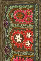Schmuckband, Uzbekestan, um 1910, Stickerei, ca. 364 x 35 cm, SchÄtzwert: 1200.- EURO, EHZ: 2. Aufwendige Handarbeit. Selten