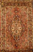 Bachtiar, Persien, um 1940, Wolle auf Baumwolle, ca. 237 x 140 cm, SchÄtzwert: 1250.- EURO, EHZ: 2-3. Dekorativ