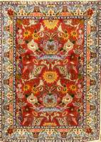 Esfahan fein, Persien, Neu, Korkwolle mit und auf Seide, ca. 95 x 71 cm, SchÄtzwert: 1150.- EURO, ca. 1,0 Mio. Kn/qm. Ausgezeichnet e ...