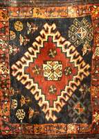 Ghaschgai Taschenfront, Persien, um 1900, Wolle auf Wolle, ca. 57 x 46 cm, SchÄtzwert: 850.- EURO, EHZ: 3