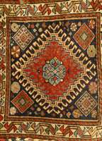 Gashgai Taschenfront, Persien, um 1910, Wolle auf Wolle, ca. 56 x 50 cm, SchÄtzwert: 1100.- EURO, EHZ: 3-4