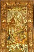 Ägypten Seiden-Teppich, ca. 40 Jahre, Reine Naturseide, ca. 165 x 91 cm, SchÄtzwert: 2800.- EURO, ca. 1,0 Mio. Kn/qm. Sehr feine un d weiche ...