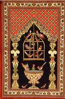 Ghom Kork, Persien, ca. 20 Jahre, Korkwolle, ca. 120 x 80 cm, SchÄtzwert: 900.- EURO, EHZ: 1-2. Paradies Motiv