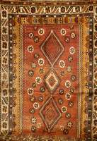 Shiraz, Persien, ca. 60 Jahre, Wolle auf Wolle, ca. 225 x 155 cm, SchÄtzwert: 880.- EURO, Ehz: 2, guter Zustand. Glanzreiche Wolle . Gereinigt.