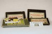 2 MÄrklin-MetallbaukÄsten, 20er/30er Jahre, Nr. 1, mit orig. Anleitungsbuch Nr. 71, im orig. Karton, dieser altersbed. besch., dazu ...