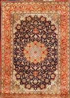 Esfahan fein, Persien, Neu, Korkwolle mit und auf Seide, ca. 297 x 204 cm, Schätzwert: 10500.- EURO, ca. 1,0 Mio. Kn/qm. Ausgezeichne te ...