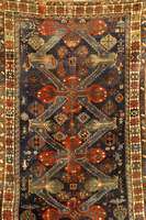 Seichur Antik, Ostkaukasus Kuba-Gebiet, um 1880, Wolle auf Wolle, ca. 205 x 131 cm, SchÄtzwert: 4700.- EURO, EHZ: 3-4. Ein etwas a ...