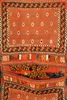 Gashgai Doppeltasche, Persien, um 1900 Antik, Wolle auf Wolle, ca. 65 x 30 cm, SchÄtzwert: 1900.- EURO, EHZ: 2-3. Guter Erhal tungszustand.