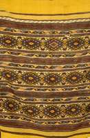 Grosser Chuval der Taurusy?r?ken, Südtürkei Antalya, um 1900, Kelimgewebe mit Cicimarbeit, Wolle auf Wolle, schöne Naturfarben. Ehz: 4. Ca. 147 x ...