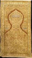 Hereke Seide sign., TÜrkei, um 1920 alt, fe ine glanzreiche Naturseide, ca. 123 x 70 cm, S chÄtzwert: 4900,- EURO. Ehz: 2-3 (Altersbeding t gut ...