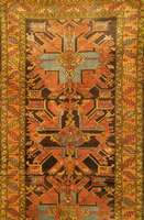 Adler Kazak, Kaukasus, um 1920, Wolle auf Wolle, ca. 279 x 150 cm, SchÄtzwert: 4500.- EU RO, EHZ: 2-3. SchÖne mÄchtige Adlermedaillons im Fond. ...