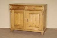 Anrichte, sÜddeutsch/wohl Pfalz, um 1860/70, frÜhe GrÜnderzeit, Kiefer und Fichte massiv, komplett auf Rahmen gearbeitet, BeschlÄge aus der ...
