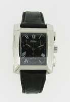 TABBAH Herrenarmbanduhr, Geh. WG 750/000 incl. Lederbd. m. Dornschl., High-Tech -Quartzw., Chronograph m. 30-Min. u. 12-Std. Stoppz., ...