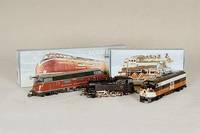 Amerikanische Diesellokomotive, MÄrklin, Spur HO, 60er/70er Jahre, nur Antriebsteil, "New Haven", bespielt, z.T. LackschÄden, Fkt. ...