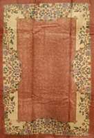China, um 1930, Wolle auf Baumwolle, ca. 270 x 188 cm, SchÄtzwert: 2200.- EURO, EHZ: 3. Seltener rosa farbender Fond.