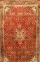 Bidjar Alt, Persien, ca. 40 Jahre, Wolle au f Baumwolle, ca. 186 x 115 cm, SchÄtzwert: 1300.- EURO, EHZ: 2-3. SchÖner roter Innenfond