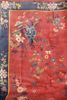 Peking Antik, China, um 1900 antik, feine h ochwertige glanzreiche Korkwolle auf Baumwolle , ca. 418 x 306 cm, SchÄtzwert: 17900,- EURO, Ehz: 2-3 ...