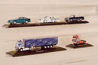 Konvolut 7 Mercedes-Benz Modellautos, 80er/90er Jahre, alle in kleiner Auflage gefertigt, 2 Mini-Champs-Modelle, Mercedes 190 Evo 2 und E-Klasse ...