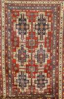 Shirwan, Rußland, um 1920, Wolle auf Wolle, ca. 217 x 137 cm, SchÄtzwert: 2200.- EURO, EHZ: 4. Ein sehr außergewÖhnliches Schirwan Mu ster. ...