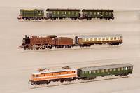 "Orient-Express", MÄrklin-Primex, Spur HO, 1988, Dampflok mit Tender Nr. 3010.5, Salonwagen 4192.5, Schlafwagen 4192.6, Speisewagen ...