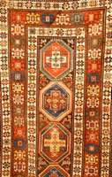 Kazak Antik, Kaukasus, um 1900, Wolle auf Wolle, ca. 203 x 102 cm, SchÄtzwert: 3900.- EURO, EHZ: 3 (Altersbedingt gut Erhalten).