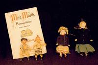 Max und Moritz, Steiff, um 1965, mit orig. Brustschild, orig. Kleidung, altersbed. l. verblasst, Max und Moritz - eine Bubengeschichte in 7 ...