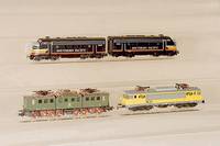 E-Lok, MÄrklin, 1988, Spur HO, Nr. 3329, BR 191, grÜn, dreiteilige Gelenkbauweise, fast unbespielt, Fkt.nicht geprÜft, im orig. Karton