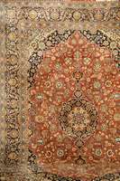 Keschan, Persien, ca. 40 Jahre, Wolle auf Baumwolle, ca. 384 x 295 cm, Schätzwert: 3200.- EURO. Ehz: 3 (ausgeblichen). Klassische r Keschan in ...