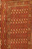 Djowal fein, Torkmanestan, um 1900, Wolle auf Wolle, ca. 140 x 72 cm, Schätzwert: 1450.- EURO, EHZ: 4, Antik, Sammelwürdig.