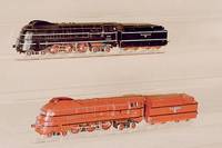 Dampflok mit Tender, MÄrklin, 1947/48, Spur HO , SK 800 N.12, BÜrstenlager mit Klappe, Lok l. bespielt, im orig. Karton mit Ölpapier, absolut ...