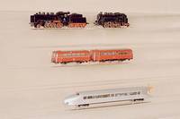 Schienenbus mit Beiwagen, MÄrklin, Spur HO, 1959-62, Nr. 3016.3 und 4018, intakt, guter Zustand, l. besp.
