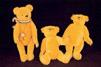 Konvolut 2 Teddy-BÄren, 80er Jahre, MohairplÜsch, limitierte Auflage von 1000 StÜck, hier Nr. 40/1000 und 91/1000, H. ca. 25 cm, sammelwÜrdig