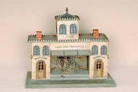 Central-Bahnhof, MÄrklin, 1901-03, in der Lit. abgebildet, bunt staffiert, stark korrodiert, alte Verdrahtung vorhanden, Fkt. nicht geprÜft, ...