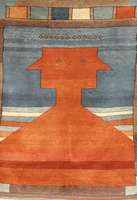 Konya, TÜrkei, ca. 30 Jahre, Wolle auf Baumwolle, ca. 168 x 128 cm, SchÄtzwert: 650.- EURO, EHZ: 2, ausgefallenes Motiv.