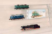 E-Lok, MÄrklin, 90er Jahre, Spur HO, Nr. 37291, BR E 91, dreiteilige Gelenkbauweise, grÜn, Guß, unbespielt, nur Probelauf, intakt, im orig. ...