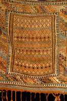 Nomaden, Persien, um 1900 antik, Wolle auf Wolle, ca. 98 x 85 cm, SchÄtzwert: 1000.- EURO, EHZ: 3 Selten.