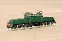 E-Lok, MÄrklin, Anfang 50er Jahre, Spur HO, Nr. 3015, Schweizer Krokodil, grÜn, im orig. Karton mit Holzeinlage, Überholung empfohlen, Funktion ...