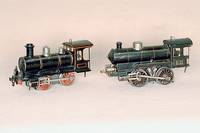 Uhrwerkslok, MÄrklin, 1906-1915, Spur I, wohl R 1021, ohne Tender, 2 Frontlampen vorne, lÄuft vorwÄrts und rÜckwÄrts, SchlÜssel nicht mehr ...