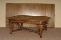 Ausziehtisch, deutsch, um 1900, Eiche massiv , Eichefurnier, im FrÜhbarockstil, Beine geschweift, Akanthusblattverzierung und Veluten, Beine ...