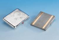 Visitenkartenetui, 950er Silber/Gold, Dunhill, Frankreich/Paris, stiltyp.