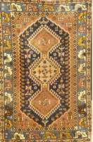 Yalameh, Persien, ca. 40 Jahre, Wolle auf Wolle, ca. 154 x 103 cm, Schätzwert: 450.- EURO, EHZ: 3-4