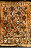 Senneh Taschenfront, Persien, um 1900, Wolle auf Wolle, ca. 52 x 53 cm, SchÄtzwert: 980.- EURO, EHZ: 2-3. Selten und SammelwÜrdig.