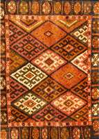 Taschenfront, Persien, um 1940, Wolle auf Wolle, ca. 60 x 77 cm, SchÄtzwert: 950.- EURO, EHZ: 2
