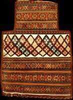 Sumakh Salztasche Khorassan Antik, Ostpersi en, reine Pflanzenfarben, 19.Jahrhundert (um 1 900), Wolle auf Wolle, ca. 183 x 92 cm, bemerk enswerte ...